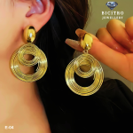 Multilayer Geometric Earrings