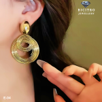 Multilayer Geometric Earrings