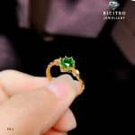 Gem Stone Natural Diopside Ring