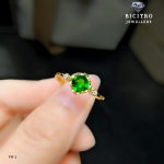 Gem Stone Natural Diopside Ring