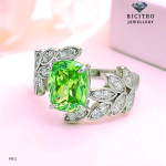 Light Green Crystal Ring